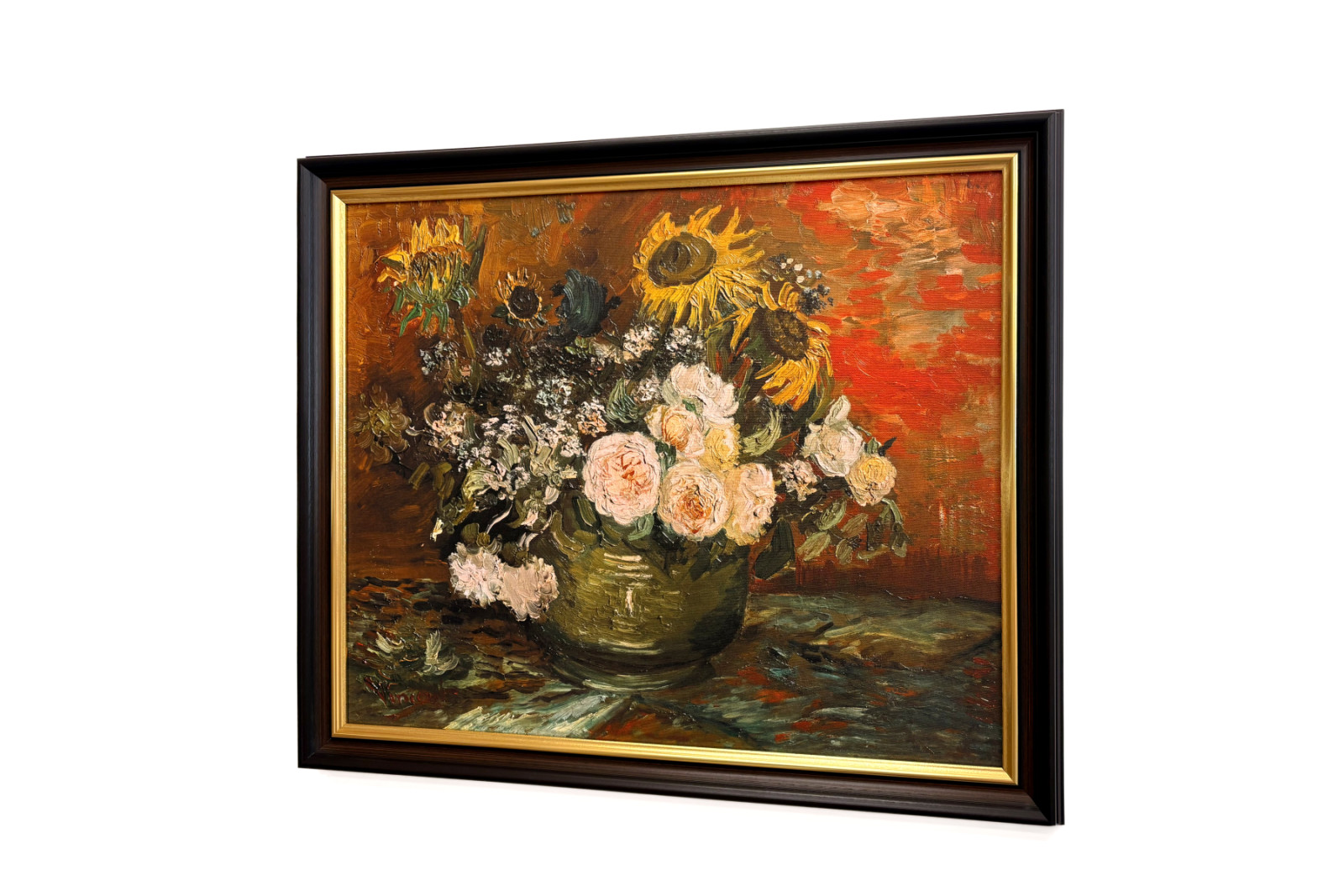 Roses et tournesols - Vincent van Gogh