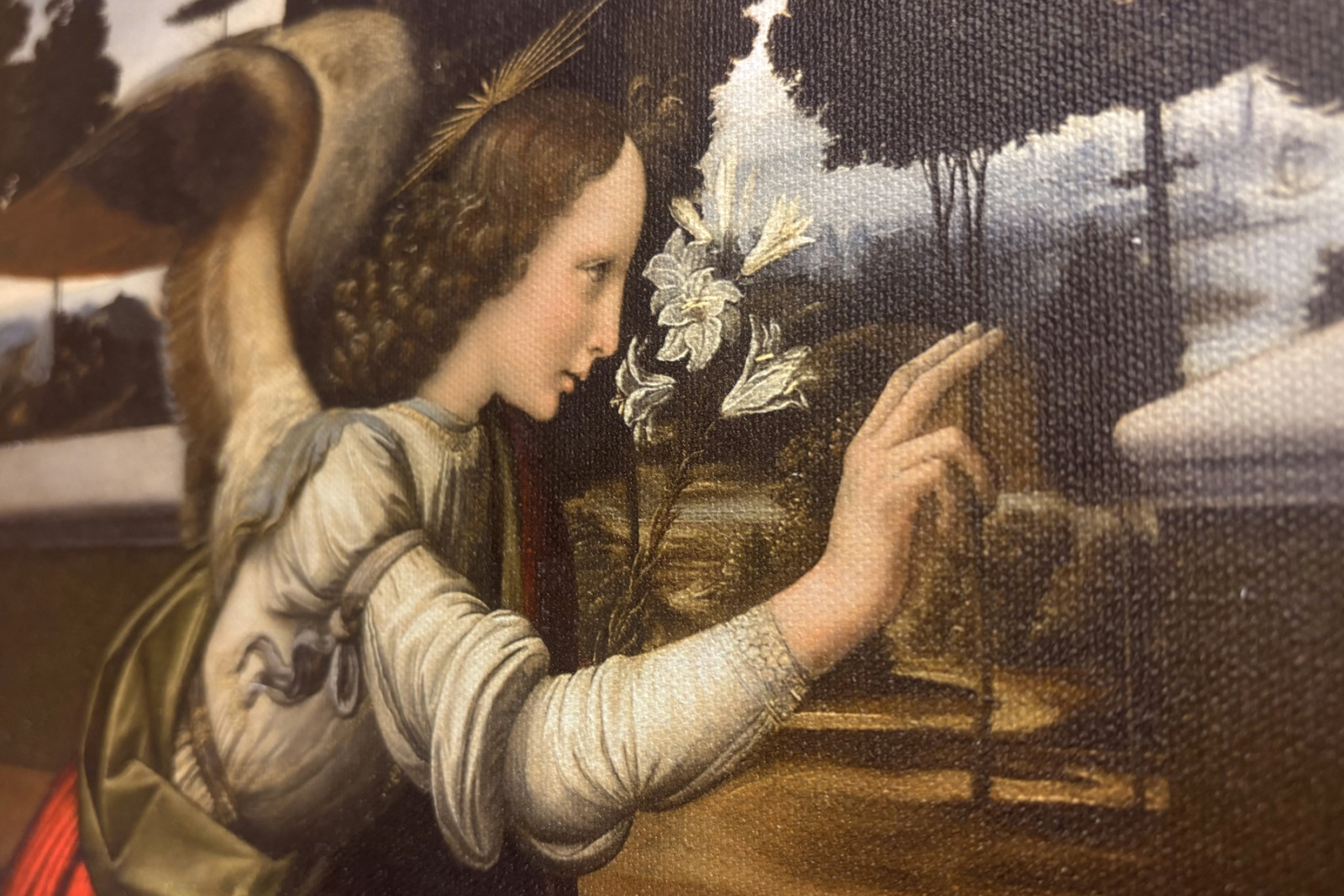 L'Annonciation - Leonardo da Vinci