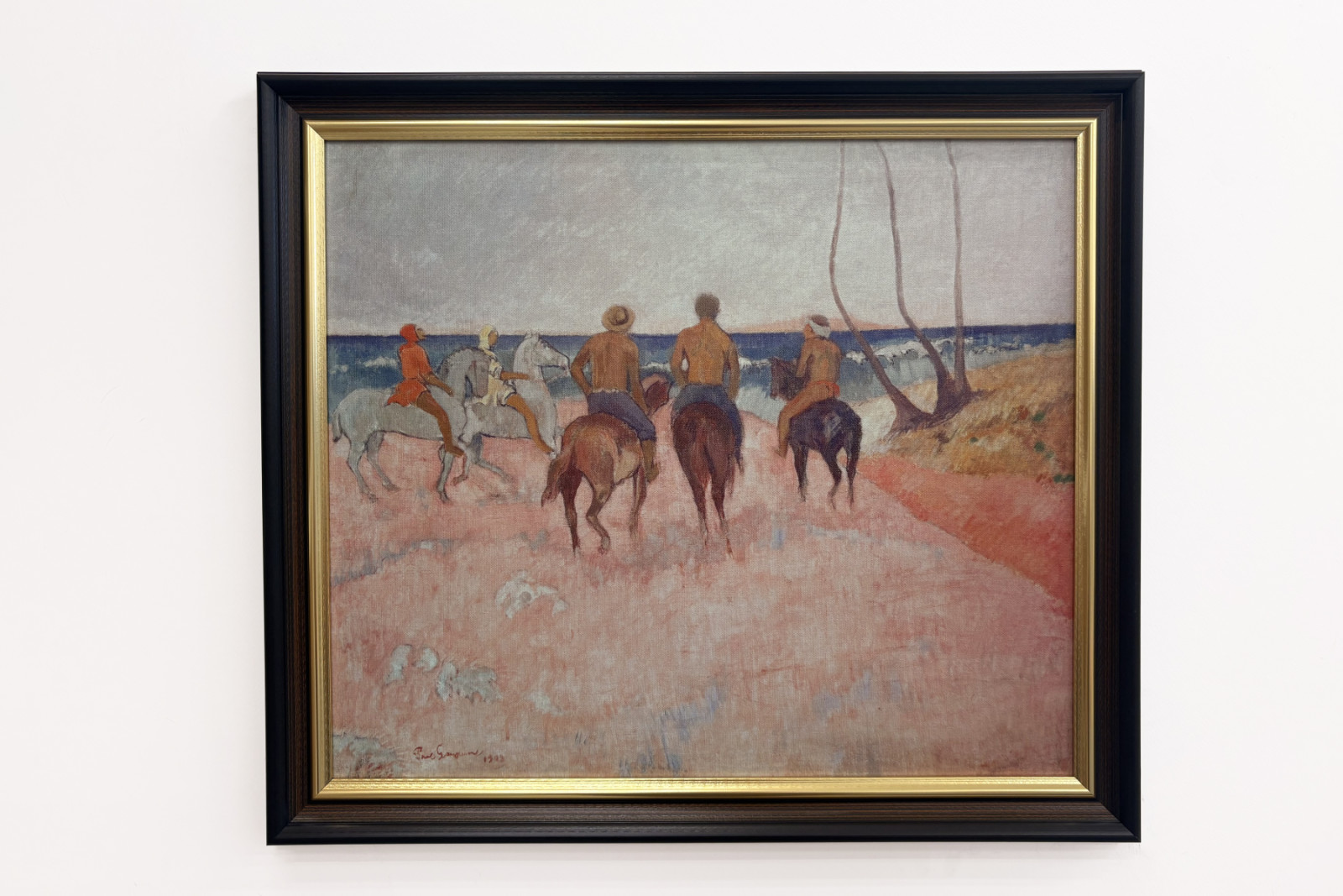Cavalier sur la plage - Paul Gauguin