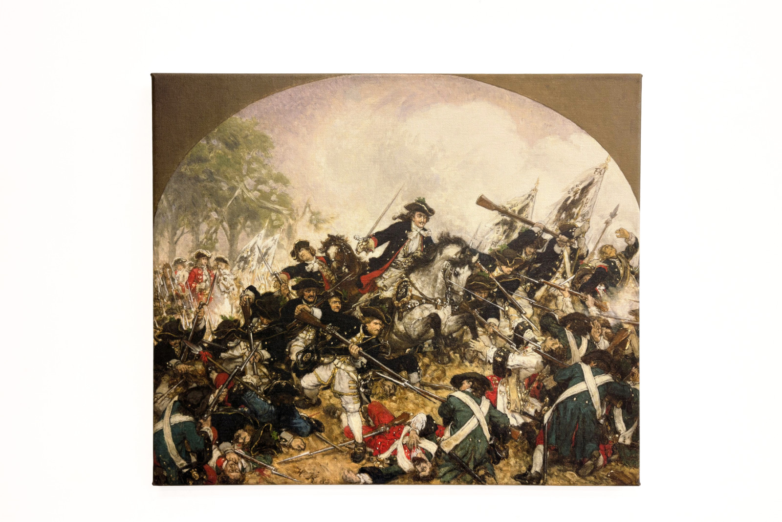 Le vieux Dessauer à la bataille de Turin, 1883 - Hermann Joseph Wilhelm Knackfuss