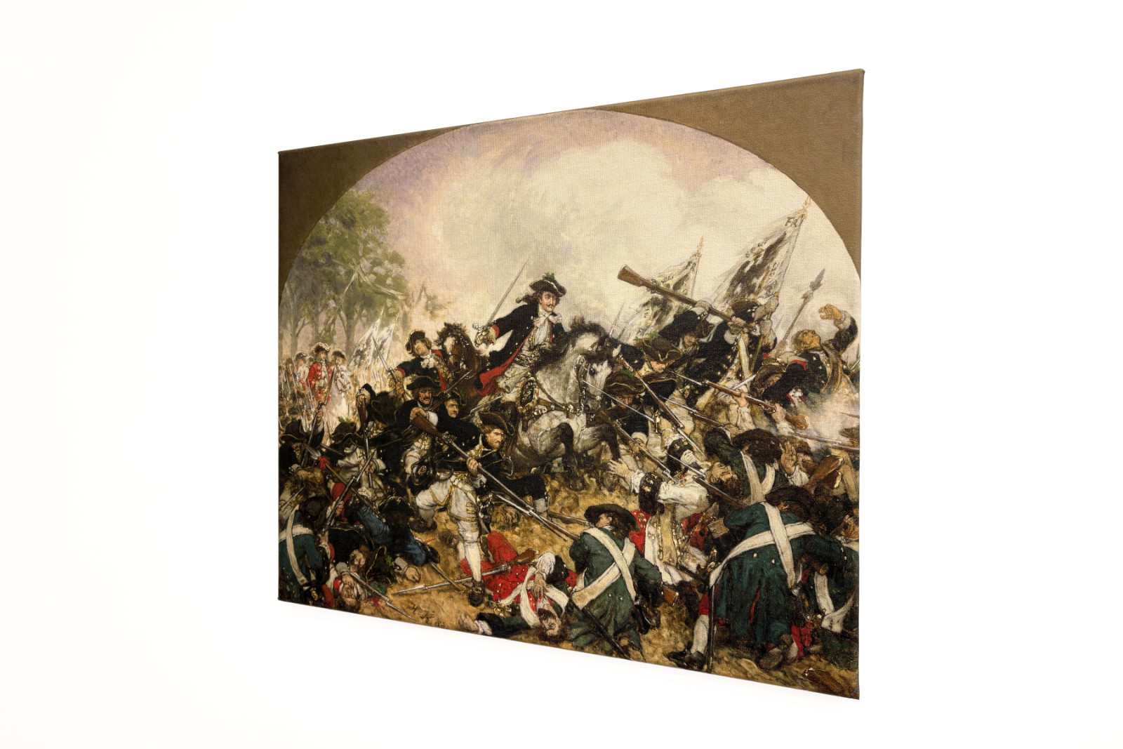 Le vieux Dessauer à la bataille de Turin, 1883 - Hermann Joseph Wilhelm Knackfuss