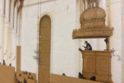 Intérieur de la Sint-Odulphuskerk à Assendelft, 1649