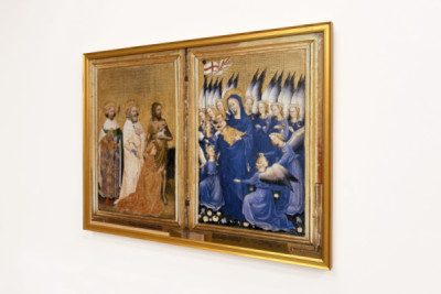Richard II présenté à la Vierge et l'Enfant par son saint patron Jean-Baptiste et les saints Édouard et Edmond, vers 1395-99