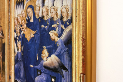 Richard II présenté à la Vierge et l'Enfant par son saint patron Jean-Baptiste et les saints Édouard et Edmond, vers 1395-99