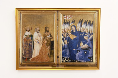 Richard II présenté à la Vierge et l'Enfant par son saint patron Jean-Baptiste et les saints Édouard et Edmond, vers 1395-99