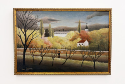 Paysage avec paysan