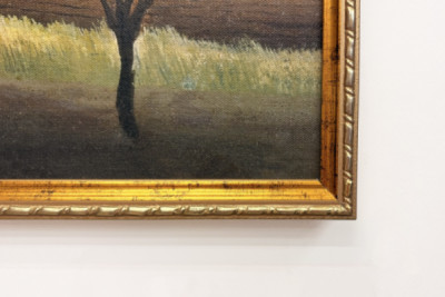 Paysage avec paysan