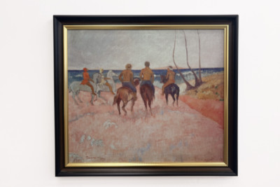Cavalier sur la plage