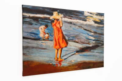 Enfants sur la plage, tableau de Joaquín Sorolla (1863-1923). 1900 - Joaquín Sorolla