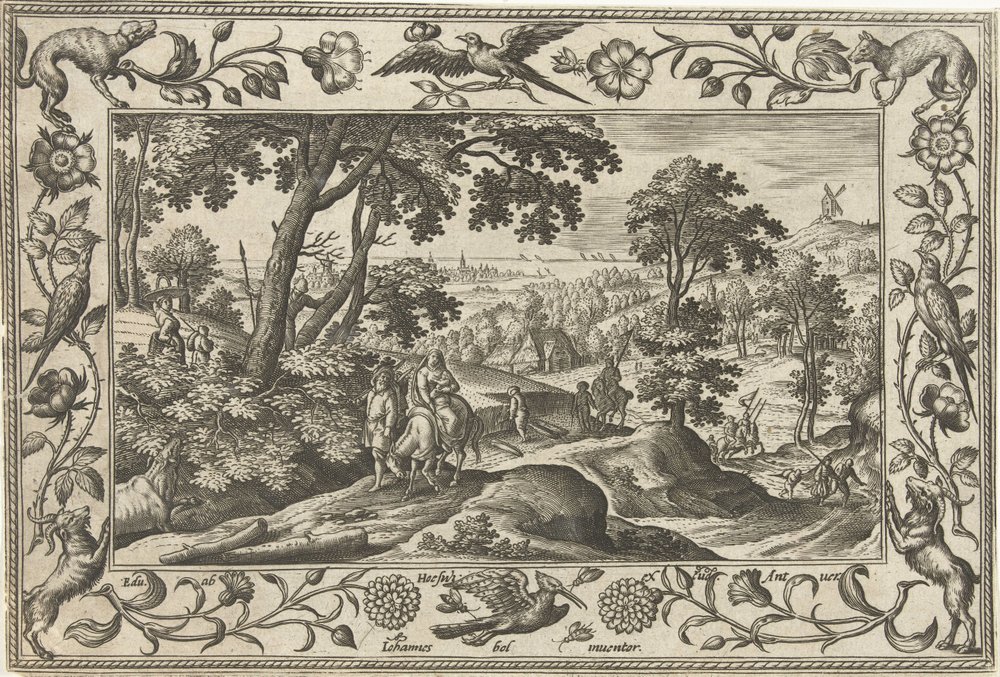 Fuite en Égypte - Adriaen Collaert