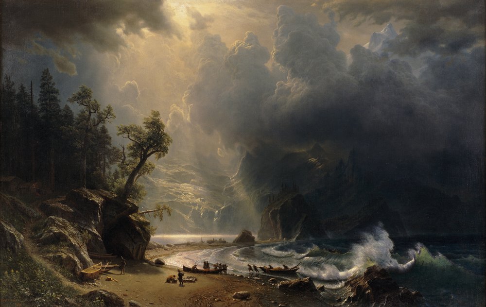 Puget Sound sur la côte du Pacifique, 1870 - Albert Bierstadt