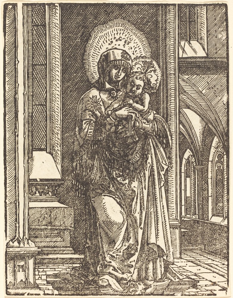 Vierge et enfant dans une église - Albrecht Altdorfer