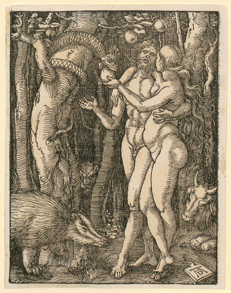 Adam et Ève, planche 2 de la série « Petite Passion sur bois » - Albrecht Dürer