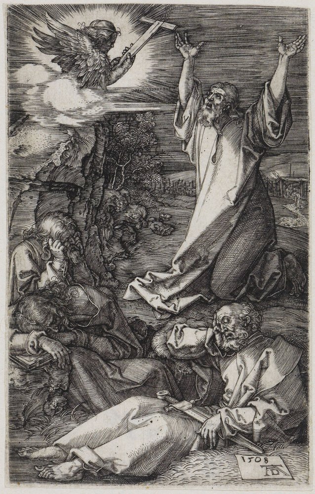 Le Christ au mont des Oliviers - Albrecht Dürer