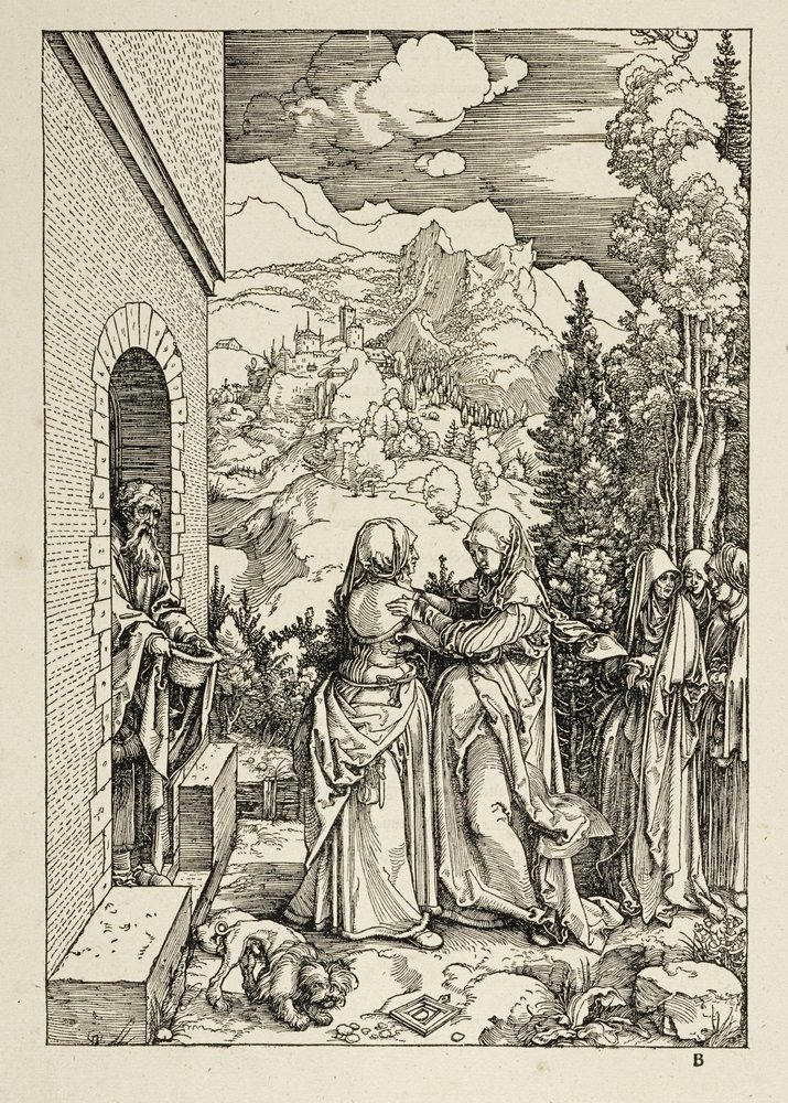 La Visitation (Vie de la Vierge) - Albrecht Dürer