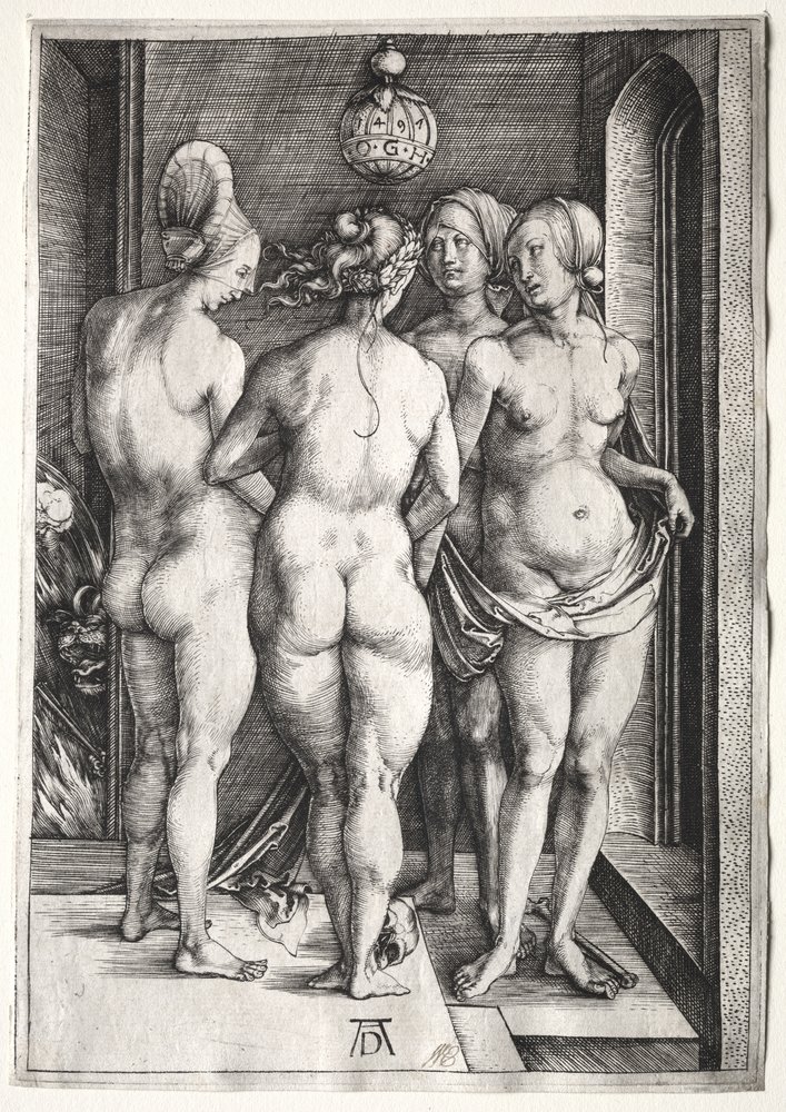 Les Quatre Sorcières (quatre femmes nues) - Albrecht Dürer