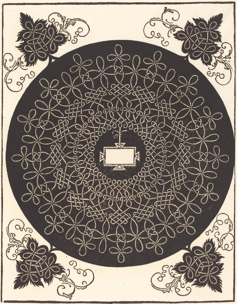 Le deuxième nœud (avec une tablette oblongue) - Albrecht Dürer