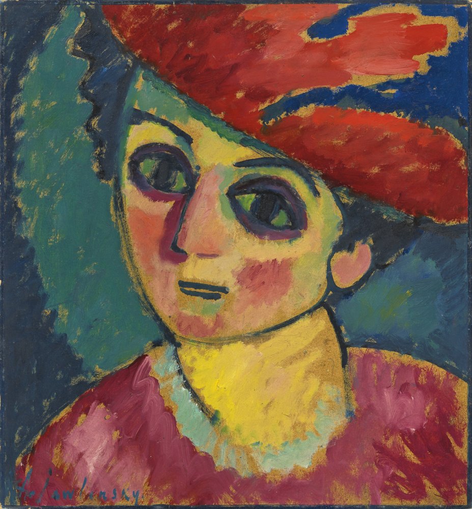 Chapeau rouge - Alexej von Jawlensky