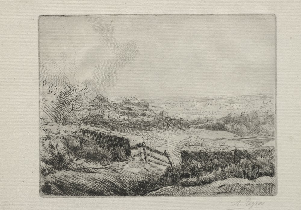 Entrée du champ - Alphonse Legros