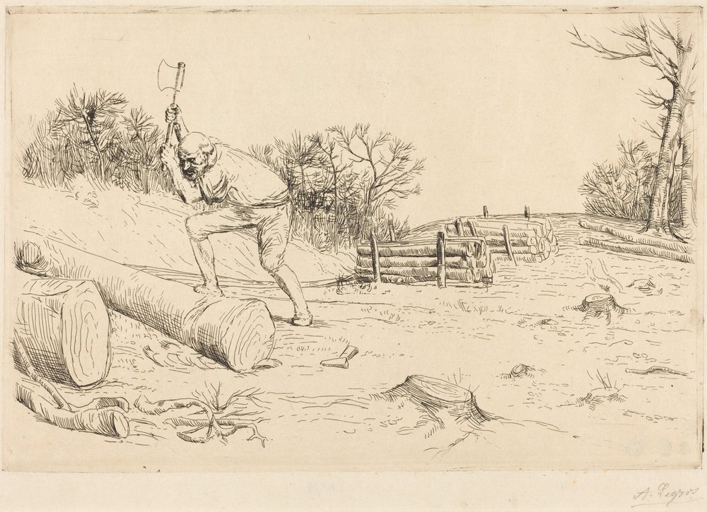 Le bûcheron - Alphonse Legros