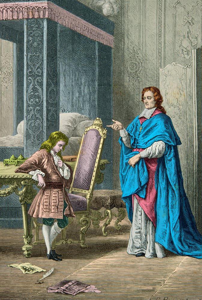 Le duc de Bourgogne et son précepteur Fénelon (Gravure) - Alphonse Marie de Neuville