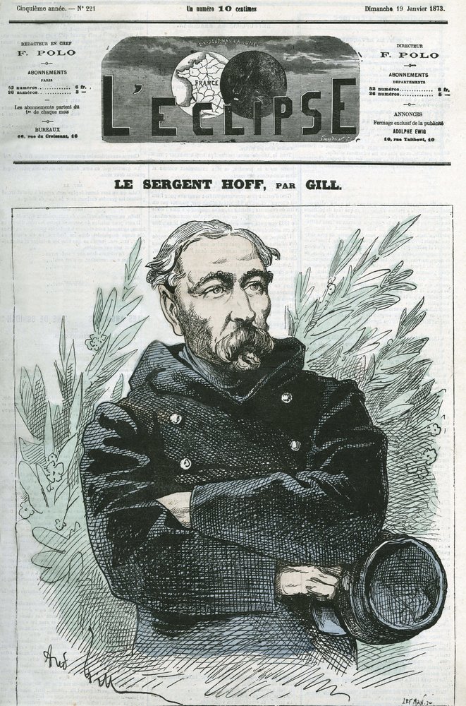 Portrait du Sergent Ignace Hoff (1836-1902), soldat, héros de la Guerre de 1870 contre la Prusse. Couverture de « L