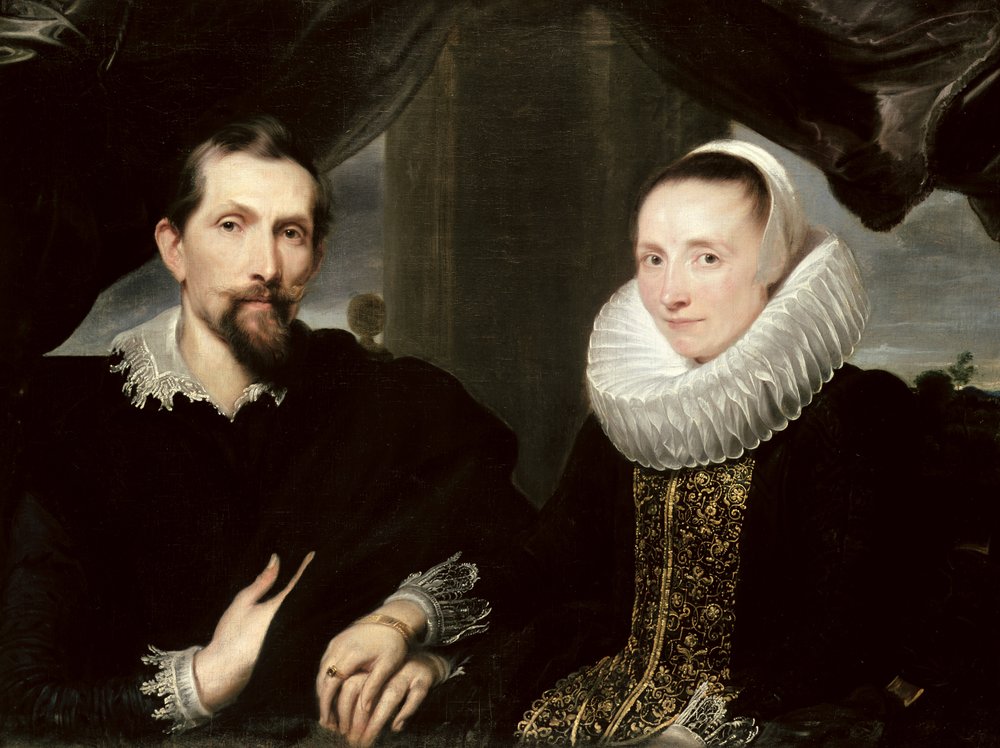 Double portrait du peintre Frans Snyders (1579-1657) et de son épouse Margaretha de Vos, 1621 - Anthony van Dyck