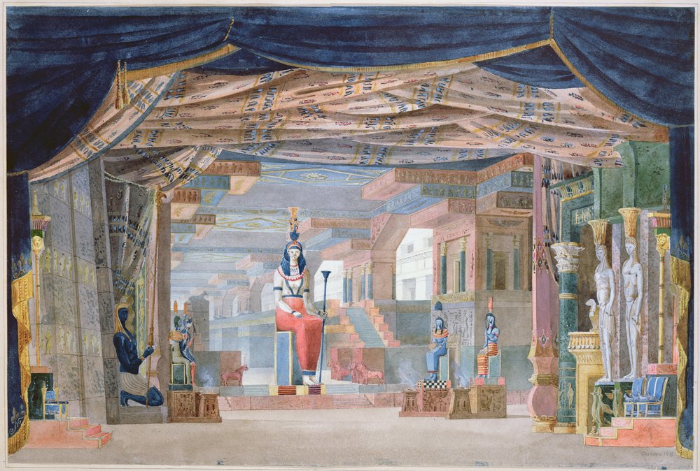 Décor de scène égyptien pour l