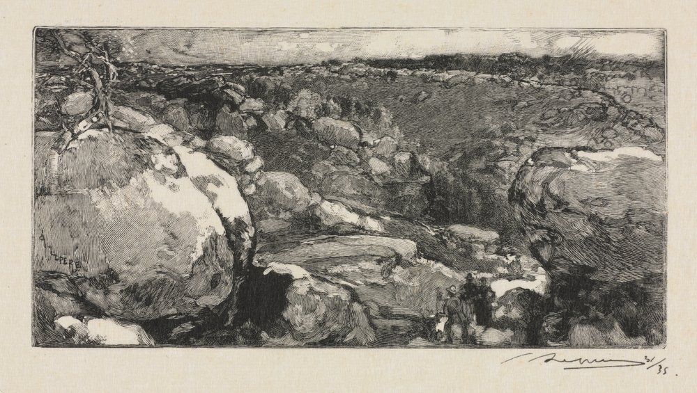 Forêt de Fontainebleau : Le Cirque de Long-Rocher - Auguste Louis Lepère