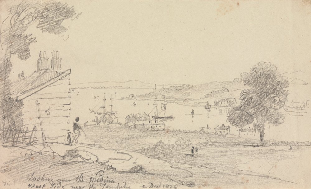 Vue sur la Médina, 2 décembre 1826 - Capt. Thomas Hastings