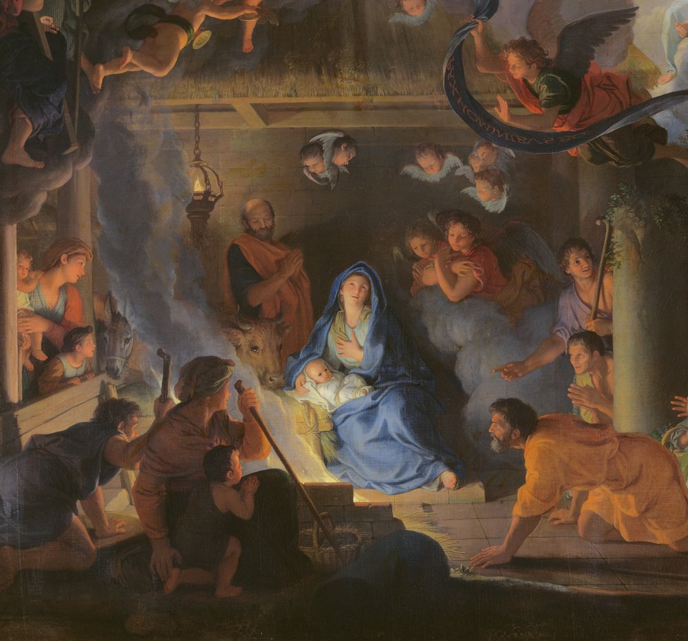 Adoration des bergers, 1689 (détail) - Charles Le Brun
