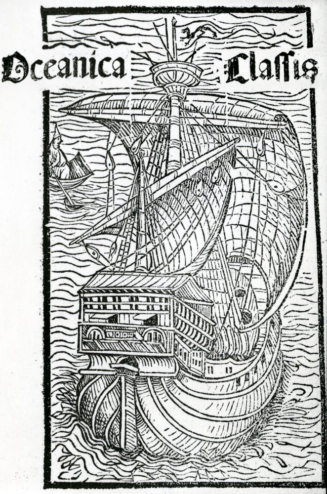 Dessin de la Santa Maria, 1493 - Christopher Columbus