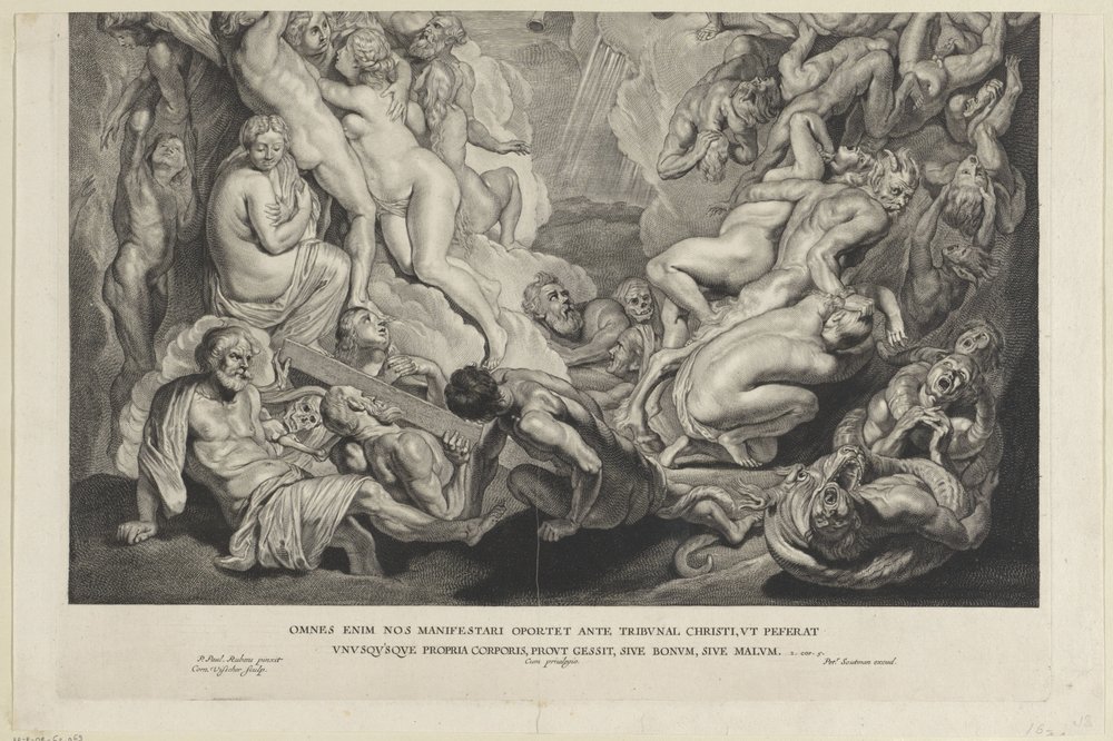 Jugement dernier (plaque inférieure) - Cornelis Visscher (II)