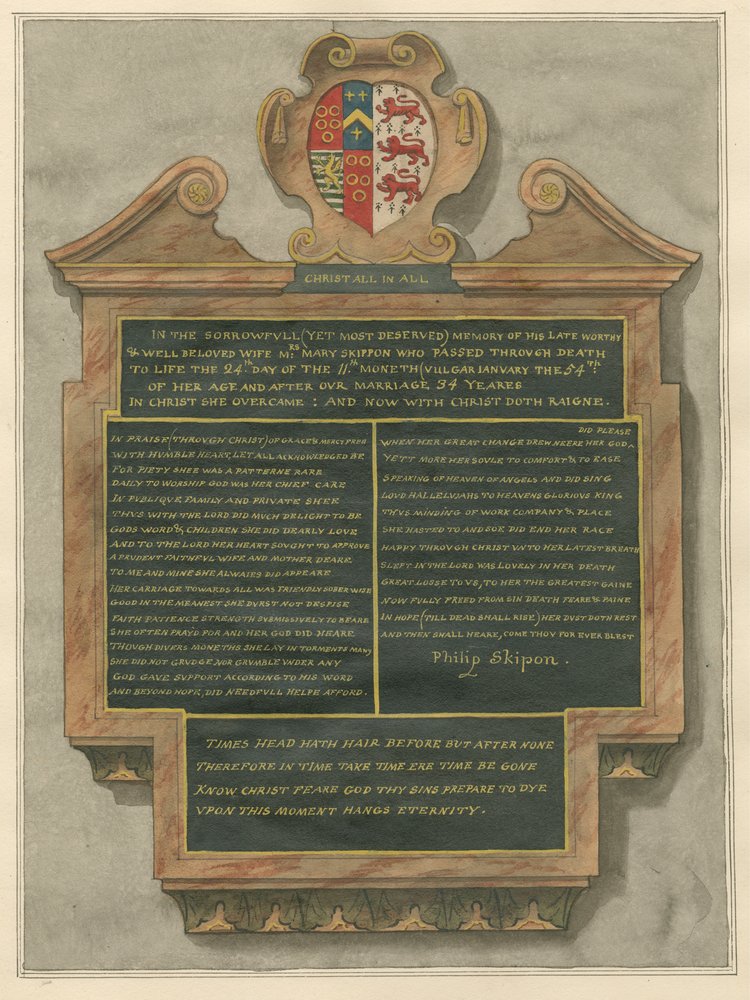 Mémorial de Mme Mary Skippon de l