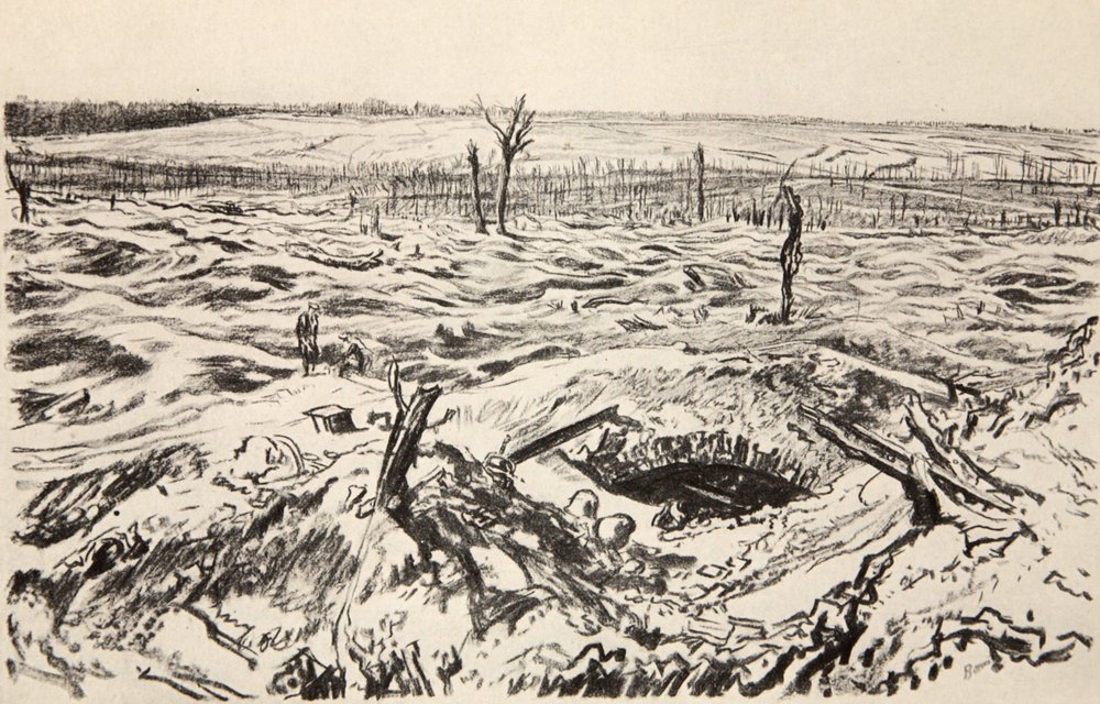 Thiepval, illustration de 'The Western Front', pub. par Country Life Ltd