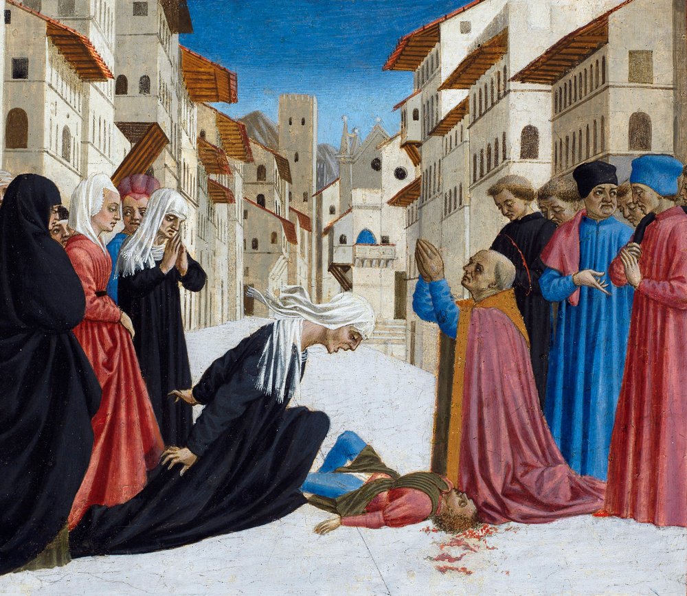 Le Miracle de saint Zénobe, 1442-48 - Domenico Veneziano