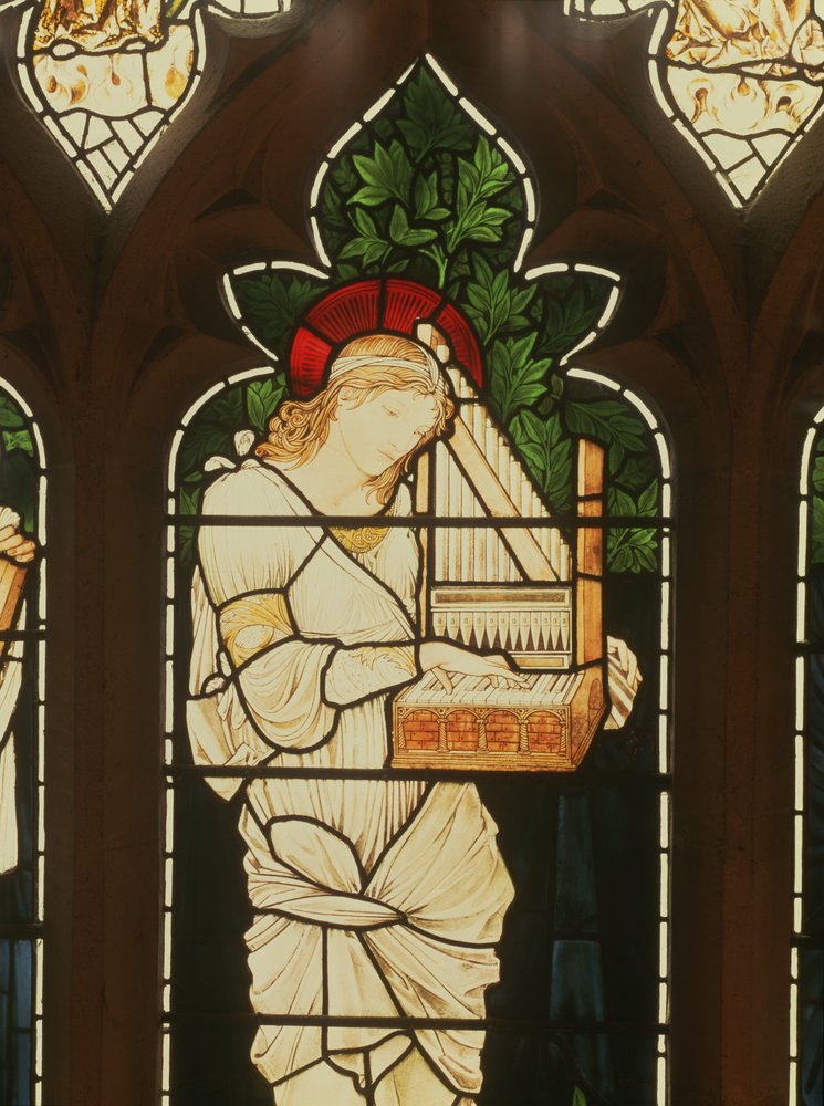 Détail de Sainte Cécile - Edward Burne-Jones