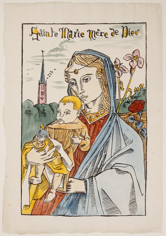 Sainte Marie Mère de Dieu avec un lys - Emile Bernard