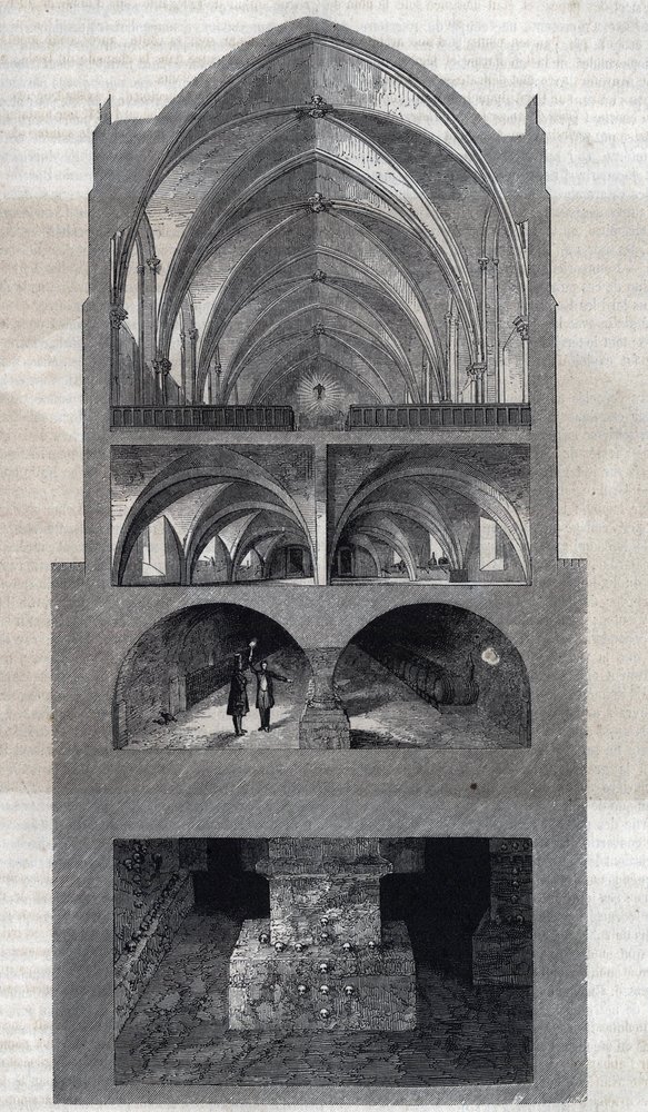 Coupe transversale du lycée Napoléon à Paris (aujourd