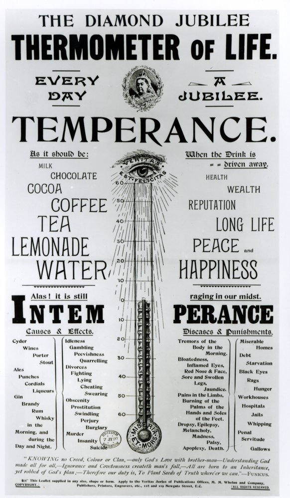 Le Thermomètre de Vie du Jubilé de Diamant, imprimé par M. M. Whelan et Compagnie, 1897 - English School