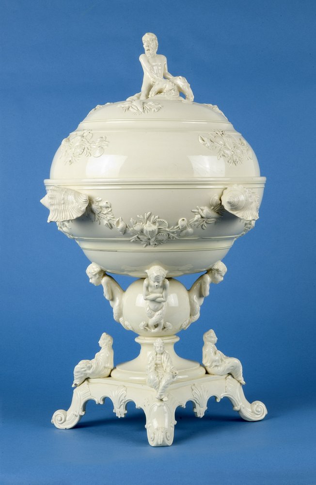 Cocklepot sur support, Leeds, vers 1790 - English School