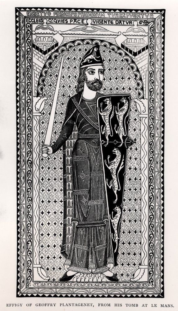 Effigie de Geoffroy Plantagenêt (1113-1150) de son tombeau au Mans - English School