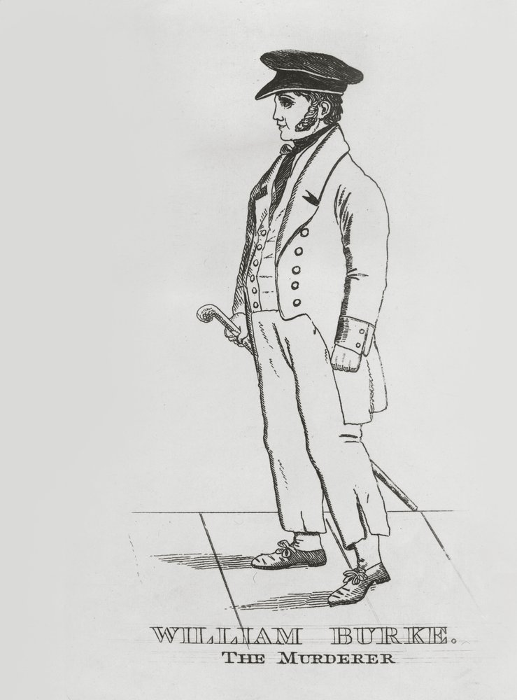 William Burke, vers 1829 (eau-forte) - English School