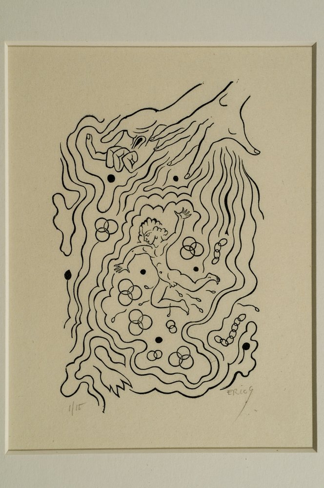 Le monde est petit (gravure sur bois) - Eric Gill