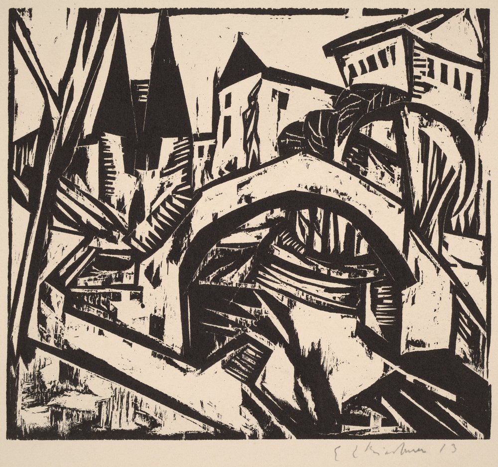 Rive du fleuve à Elisabeth (Berlin) - Ernst Ludwig Kirchner