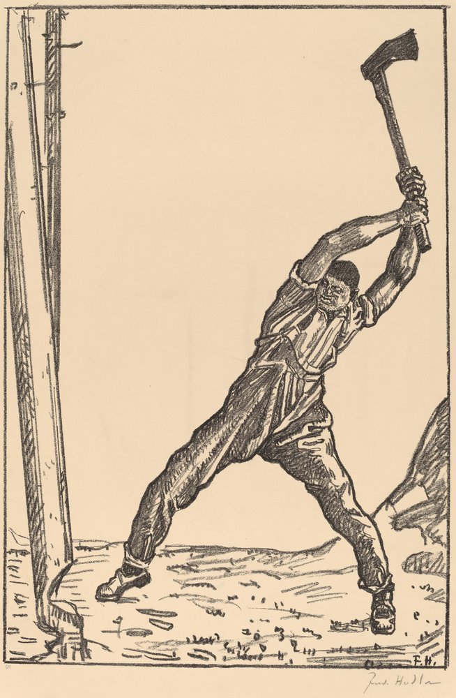 Bûcheron - Ferdinand Hodler
