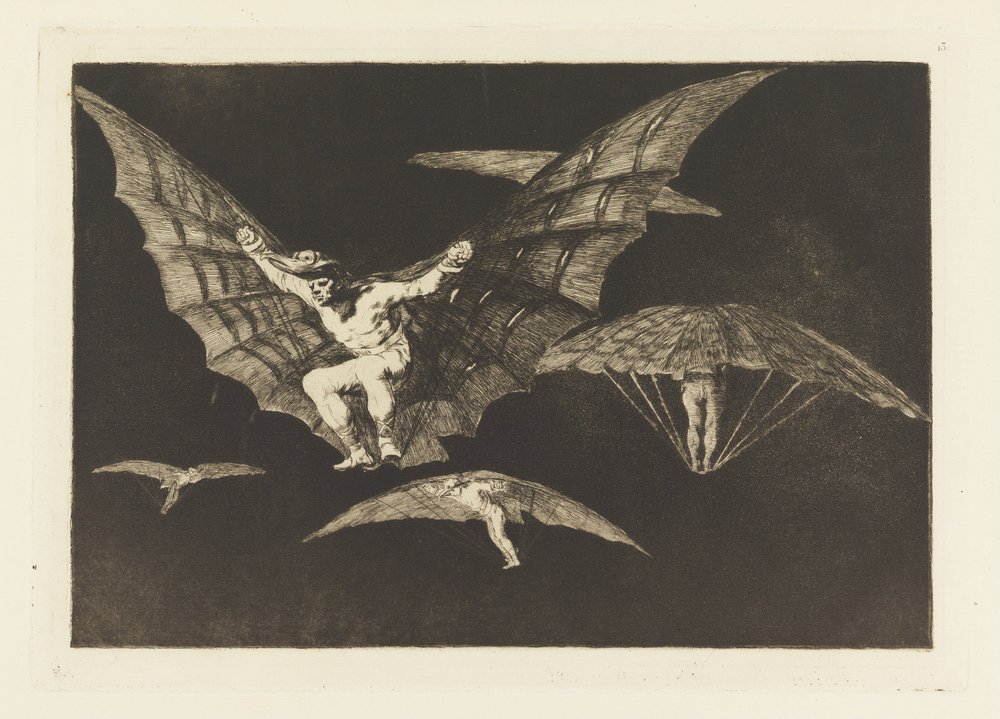 Manière de voler, planche 13 dans Proverbes - Francisco de Goya