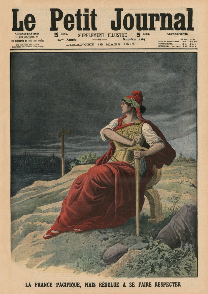 Non seulement la France est pacifiste mais déterminée à être respectée, illustration de couverture de 