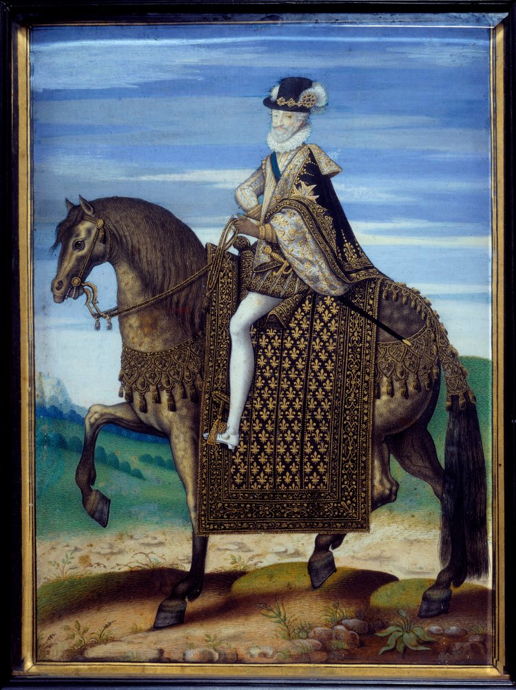 Portrait équestre de Henri IV (1553-1610) - French School