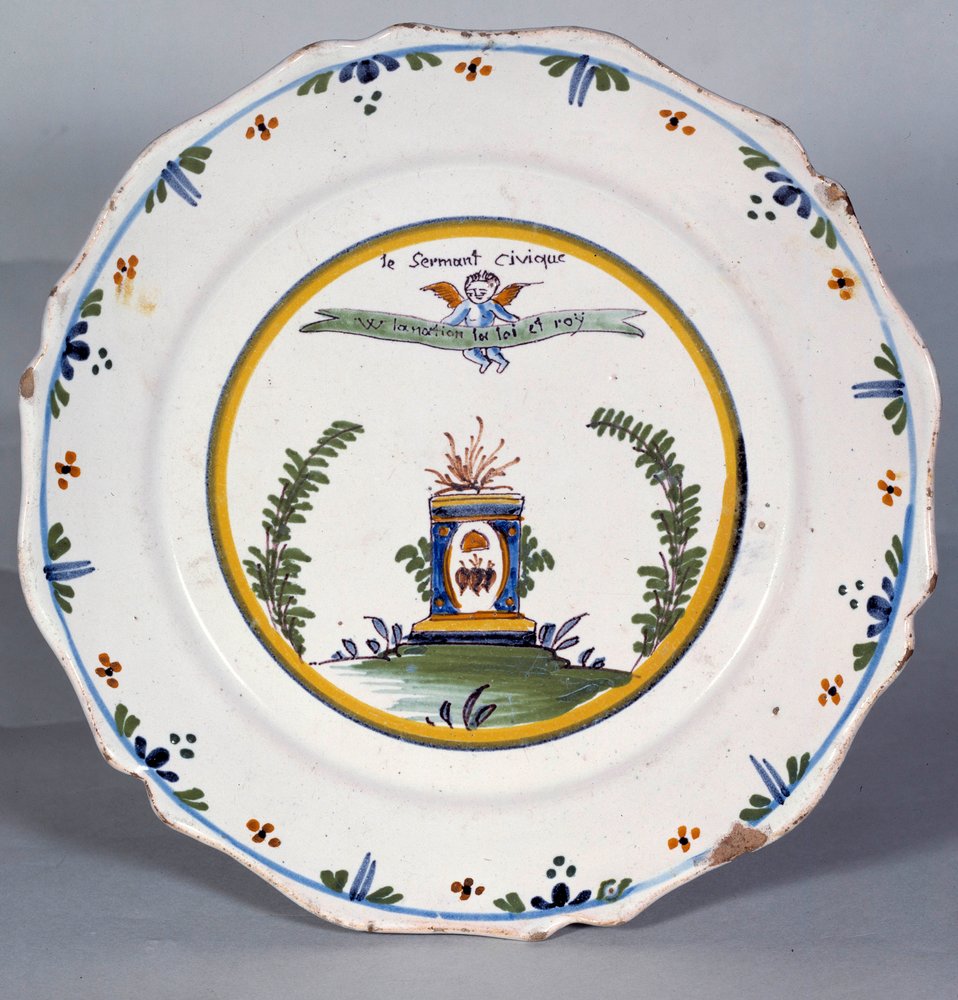 Assiette révolutionnaire - French School
